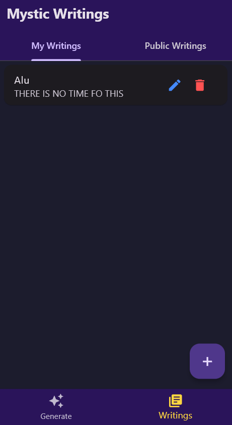 Flutter Write & Share App