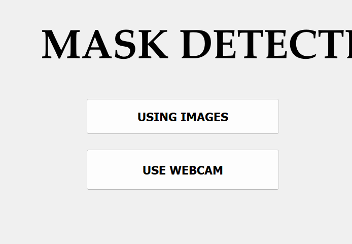 Face Mask Detector